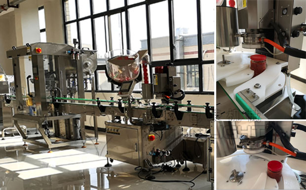 星火醬料全自動真空旋蓋機設備